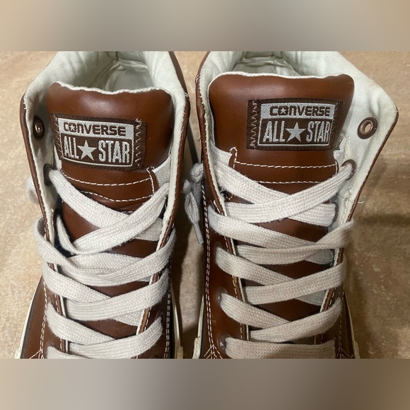 Converse Leather Chuck Taylor Hollis Pinecone Hightop Shoes- Size 6.5/EUR 9.5 - Picture 5 of 13
